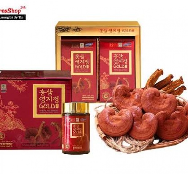 Cao Hồng Sâm Linh Chi Pocheon 240g Chính Hãng Hàn Quốc